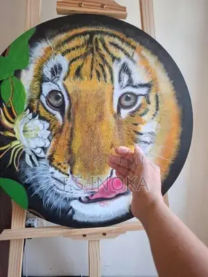 Tiger Portrait Acrylic on Canvas