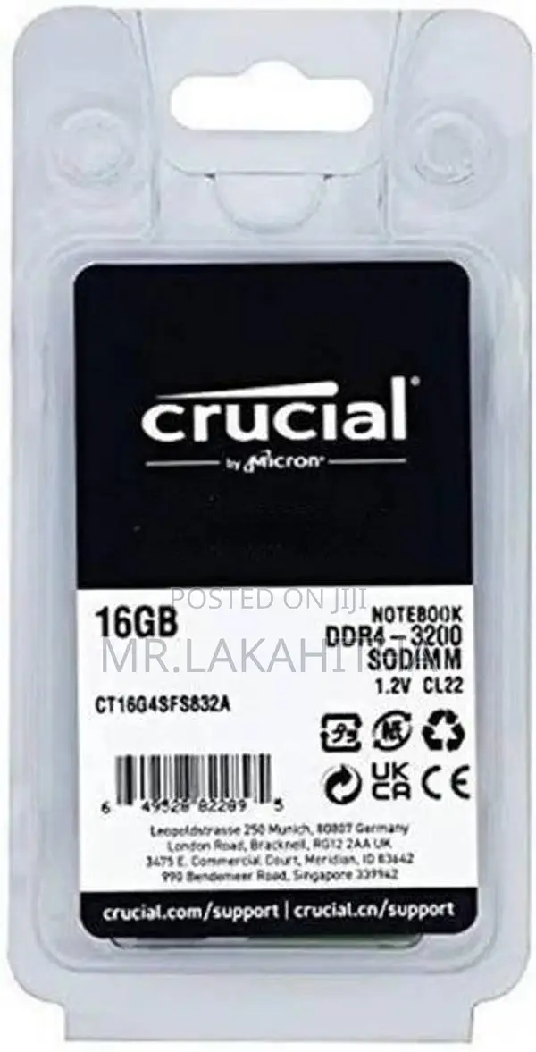 Crucial DDR4 16GB Laptop RAM