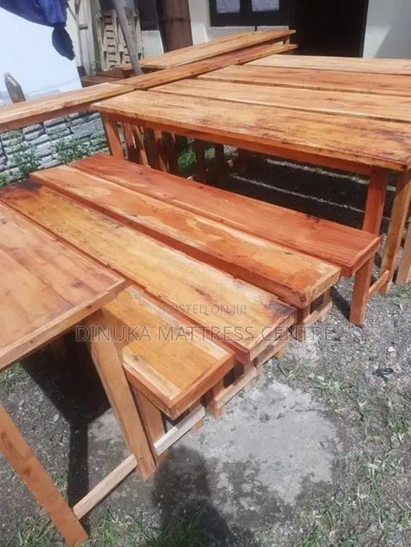 Table and Bench 6ft ×15inch