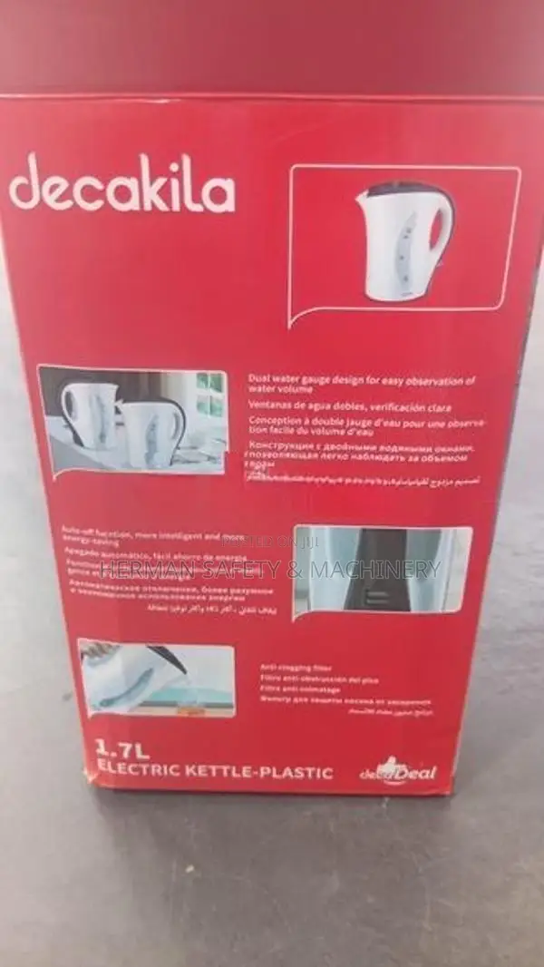 Decakila 1.7L Plastic Electric Kettle – HERMAN HA022