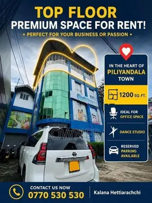 Premium Top Floor Space for Rent in Piliyandala
