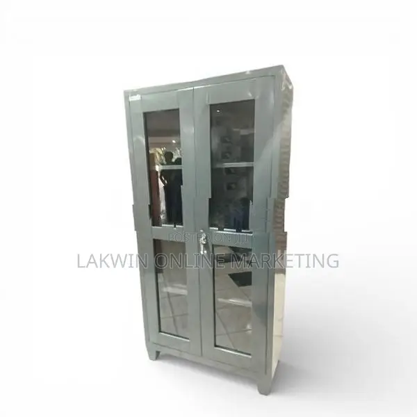 Steel Office Cupboard Glass
