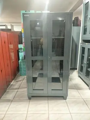 Steel Office Cupboard Glass