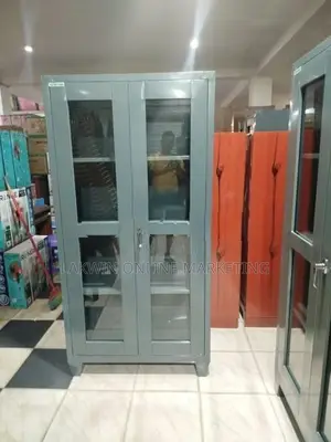 Steel Office Cupboard Glass