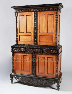 19th Century Ceylonese Indo-Dutch Satinwood and Ebony Cabinet