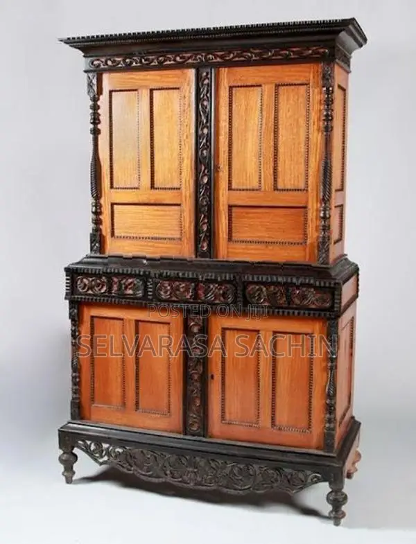 19th Century Ceylonese Indo-Dutch Satinwood and Ebony Cabinet