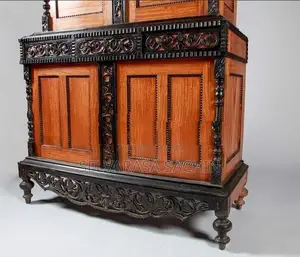 19th Century Ceylonese Indo-Dutch Satinwood and Ebony Cabinet
