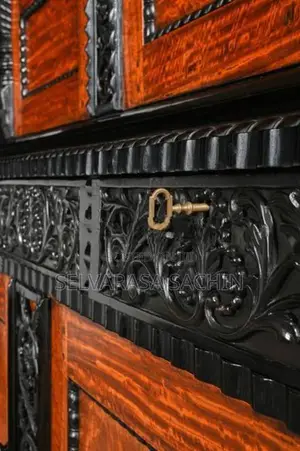 19th Century Ceylonese Indo-Dutch Satinwood and Ebony Cabinet