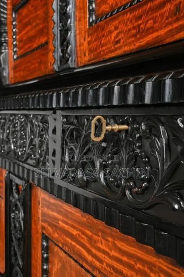 19th Century Ceylonese Indo-Dutch Satinwood and Ebony Cabinet