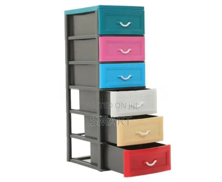 Daxer Large 6D Drawer Cupboard Economy- Pink