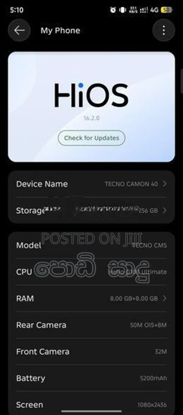 Tecno Demon 40 (Used)