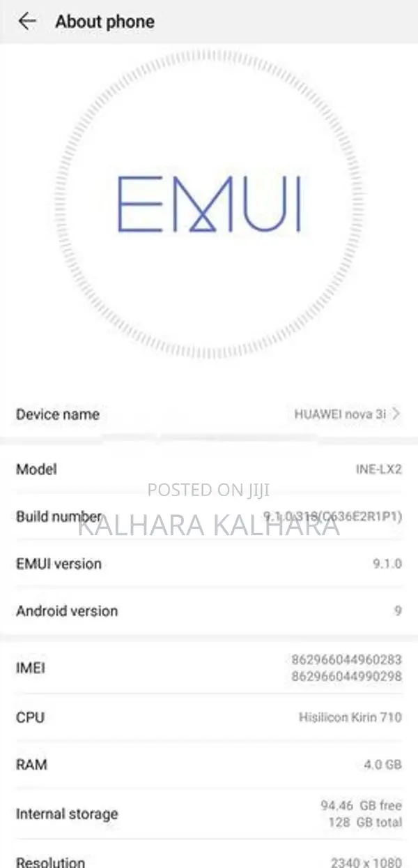 Huawei Nova 3i (Used)
