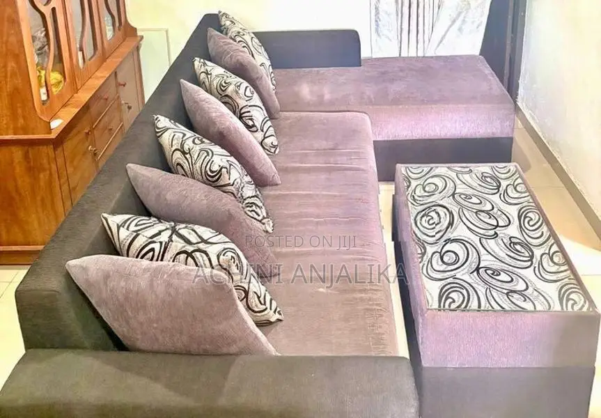 L Shape Box Sofa Cushion Set