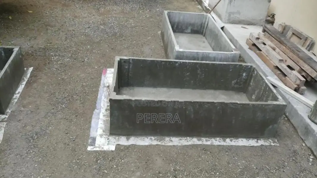 Cement fish tanks