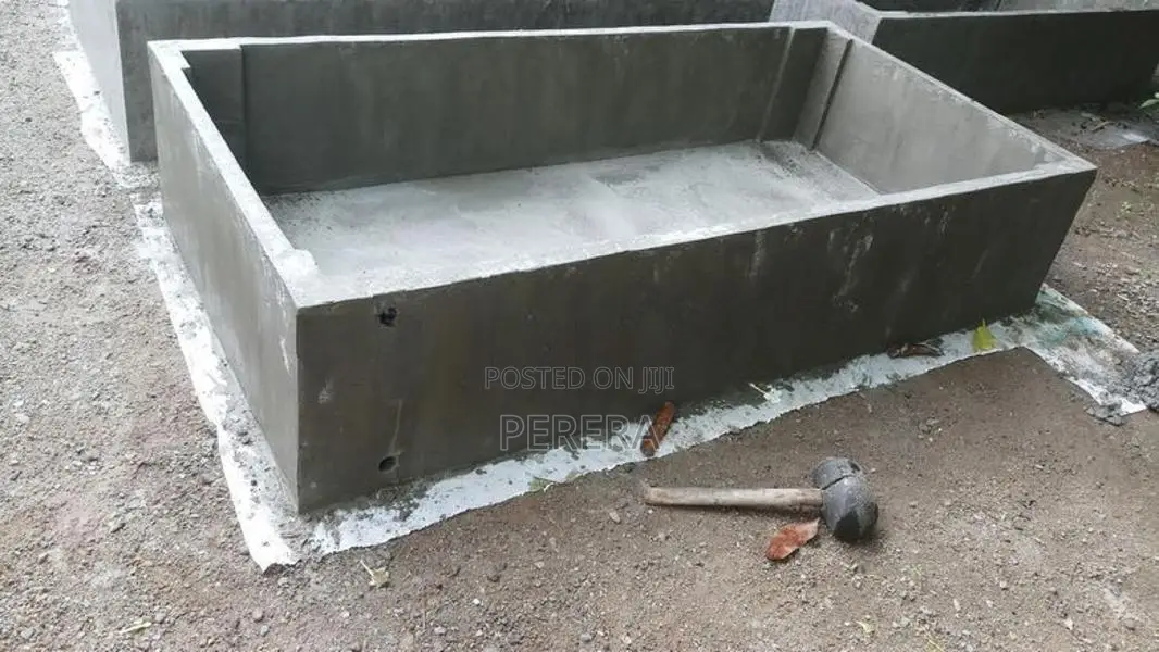Cement fish tanks