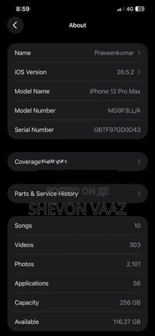 Apple iPhone 12 Pro Max 256GB (Used)
