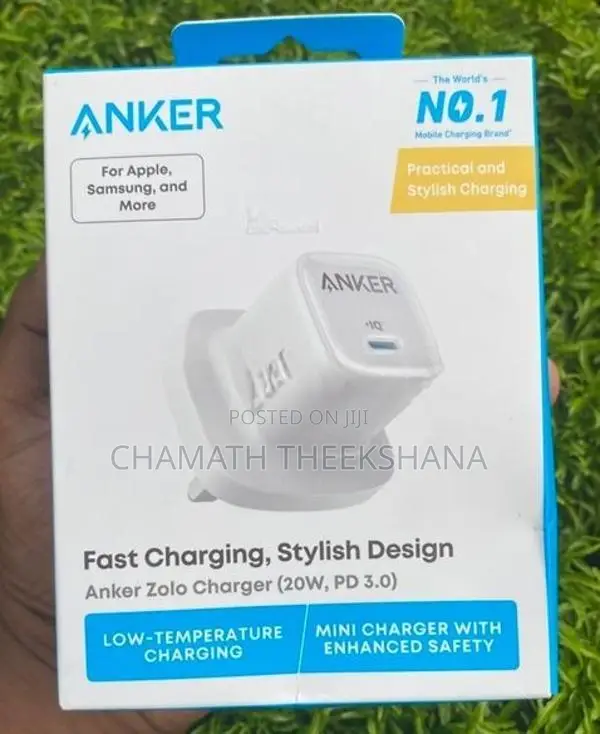 Anker Zolo Charger (20W) with Lightning Cable