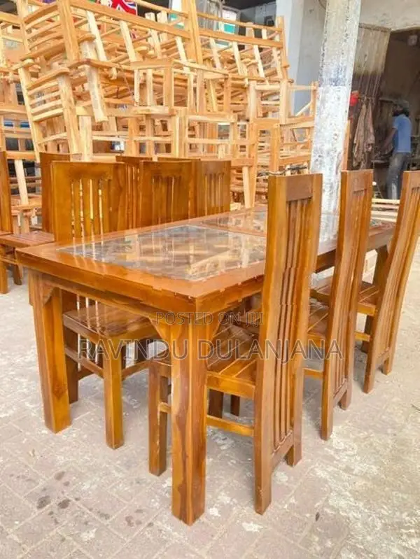 Teak Dining Table 6 Chairs