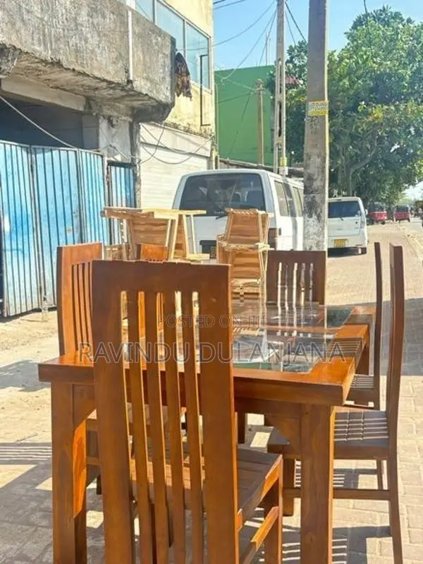 Teak Dining Table 6 Chairs