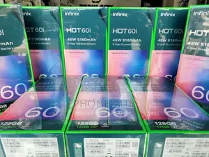 Infinix Hot 60i 128GB 6GBRam Green (Brand New)