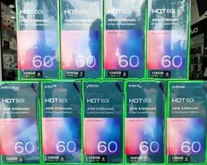 Infinix Hot 60i 128GB 6GBRam Green (Brand New)