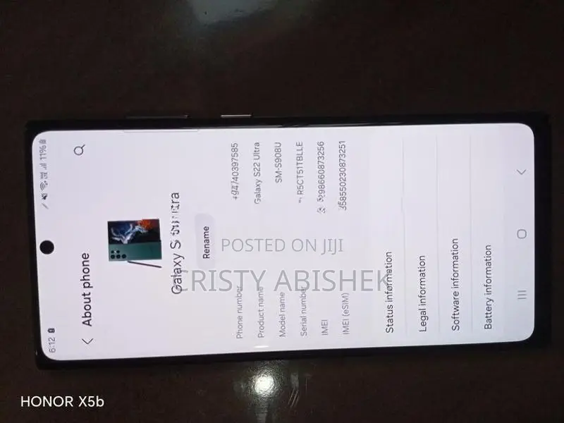 Samsung Galaxy S22 Ultra (Used)