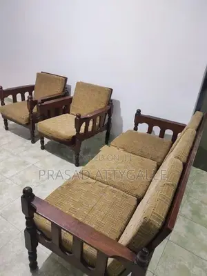 3 Piece Teak Sofa Set with Coffee Table