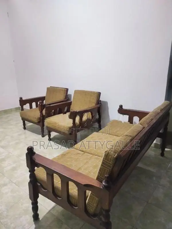 3 Piece Teak Sofa Set with Coffee Table