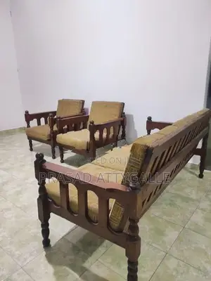 3 Piece Teak Sofa Set with Coffee Table