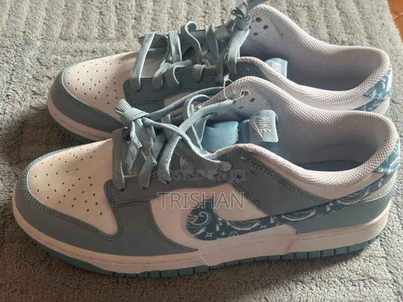 Nike Women's Dunk Low ESS Blue Paisley Shoes