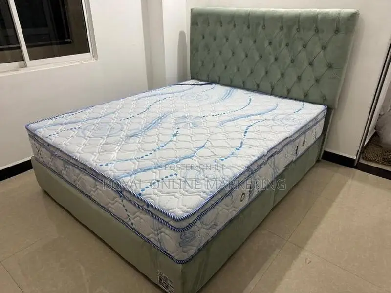 Queen Size Divan Bed with Spring Mattress (G-2)