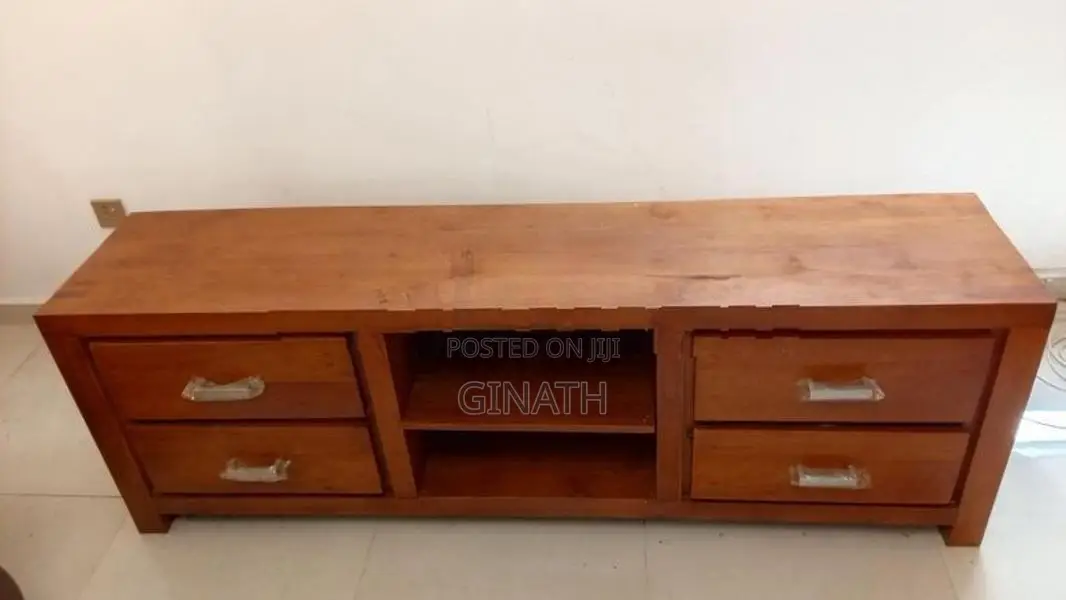 teak wood TV stand
