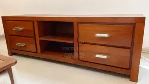 teak wood TV stand