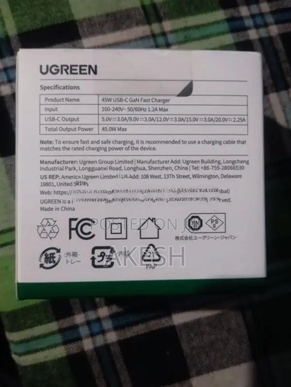 UGREEN 45W USB-C GaN Fast Charger