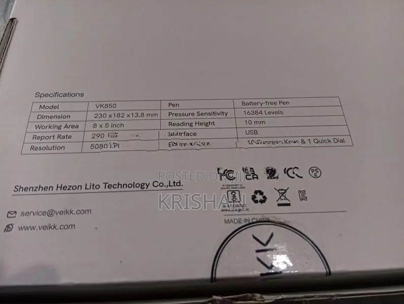 VEIKK Creator VK850 Pen Tablet