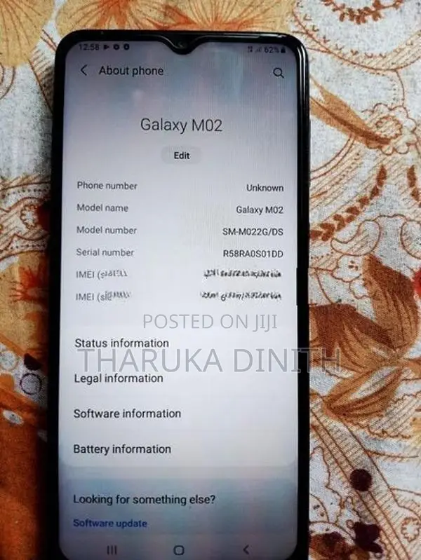 Samsung Galaxy M02 Excellent Condition (Used)