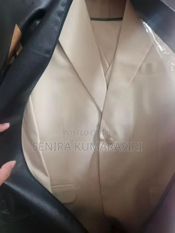 Premium 3-Piece Champagne Beige Wedding Suit