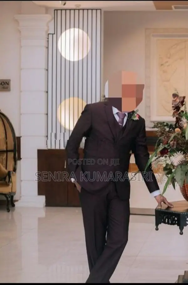Premium 3-Piece Deep Burgundy (Wine) Wedding Suit