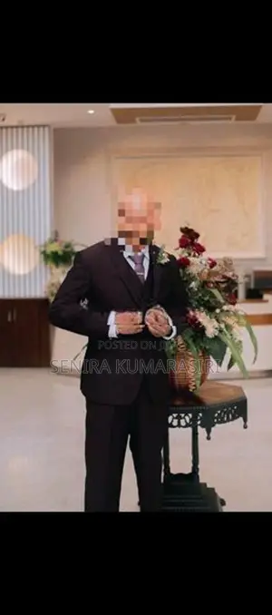 Premium 3-Piece Deep Burgundy (Wine) Wedding Suit