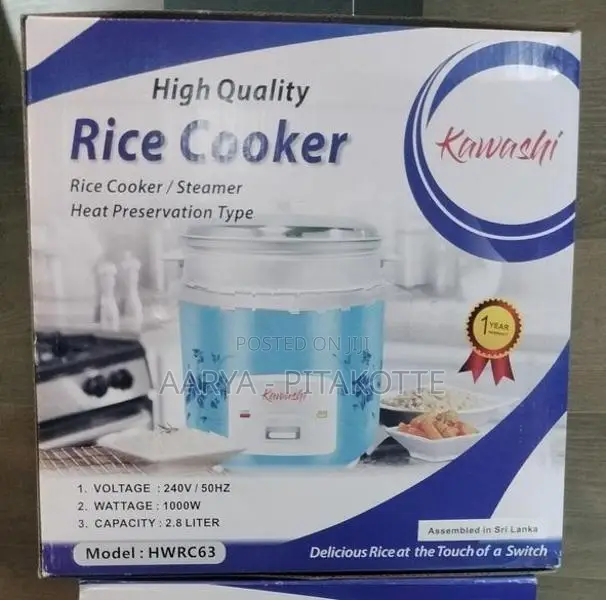 Kawashi Rice Cooker 2.8L Capacity