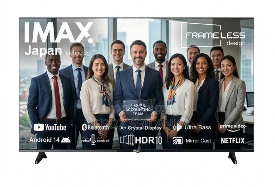 IMAX Frameless 50'' UHD Smart 4K Tv with Voice Control
