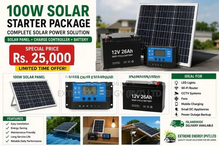 100W Solar Starter Package
