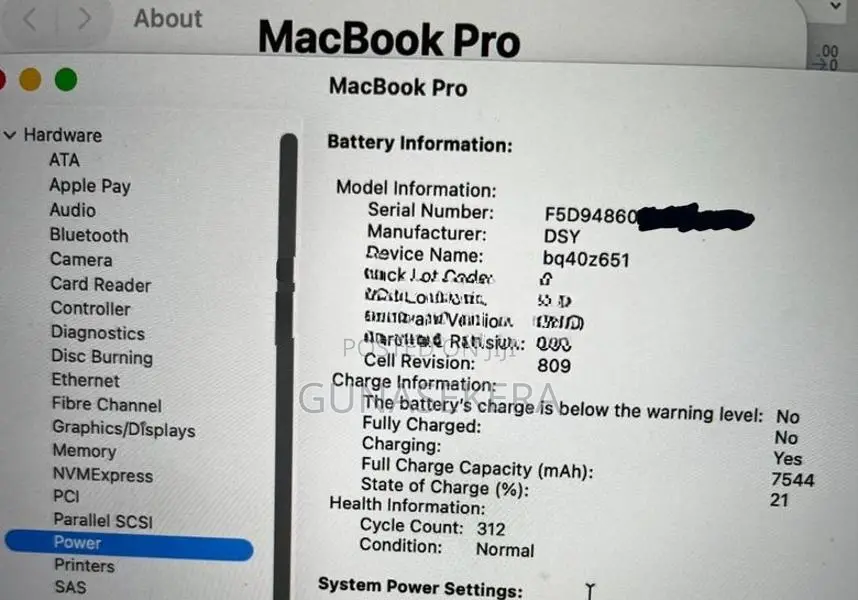 Apple Macbook Pro 16inch 32GB 1TB