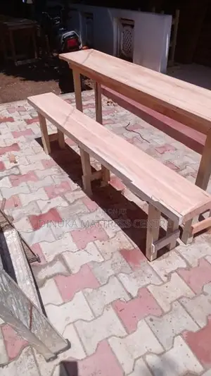 Table with Bench 6ft ×15inch Mahogani