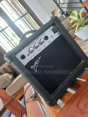 Electric guitar with amplifier