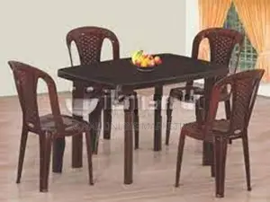 Plastic Dining Table with 4 Chairs (L-2)