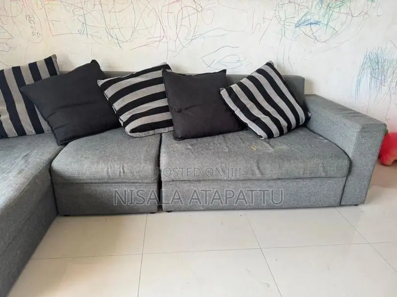 L Sofa with Bar Chair
