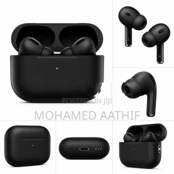 AirPods Pro 2 Wireless Bluetooth Earbuds with Charging Case | Black
