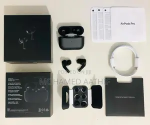 AirPods Pro 2 Wireless Bluetooth Earbuds with Charging Case | Black