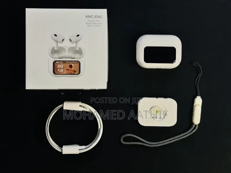 ANC/ENC AirPods Pro 2 Wireless Bluetooth Earbuds with Digital Display